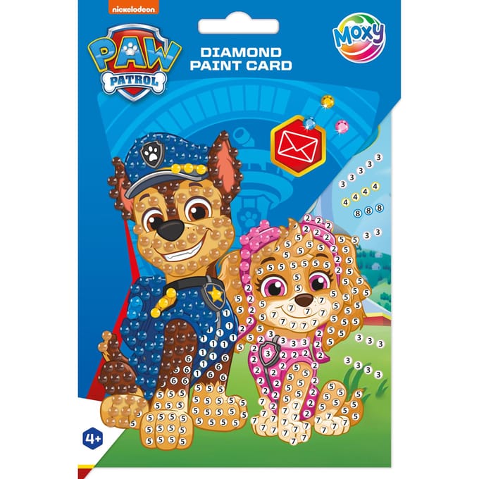 Diamond Painting Kaart en Envelop PAW Patrol