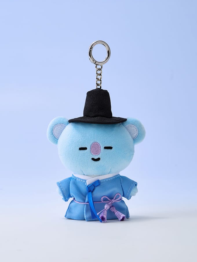 LINE FRIENDS BT21 K-Seonbi Pluche Sleutelhanger Karakter Selectie KOYA gray