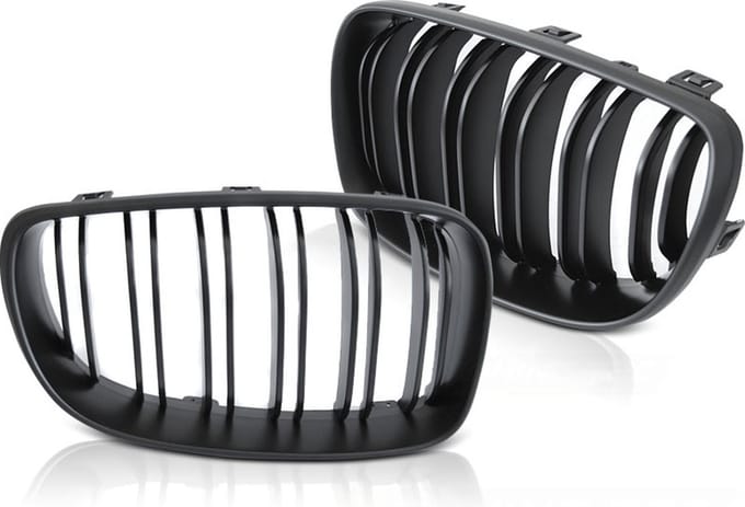 Auto grill - nieren - BMW E87/81/82/88 2007-2011 - sport - mat zwart