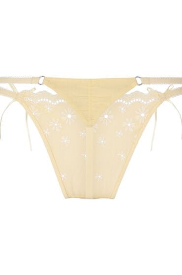 Hunkemöller Highleg Thong Gaia Geel