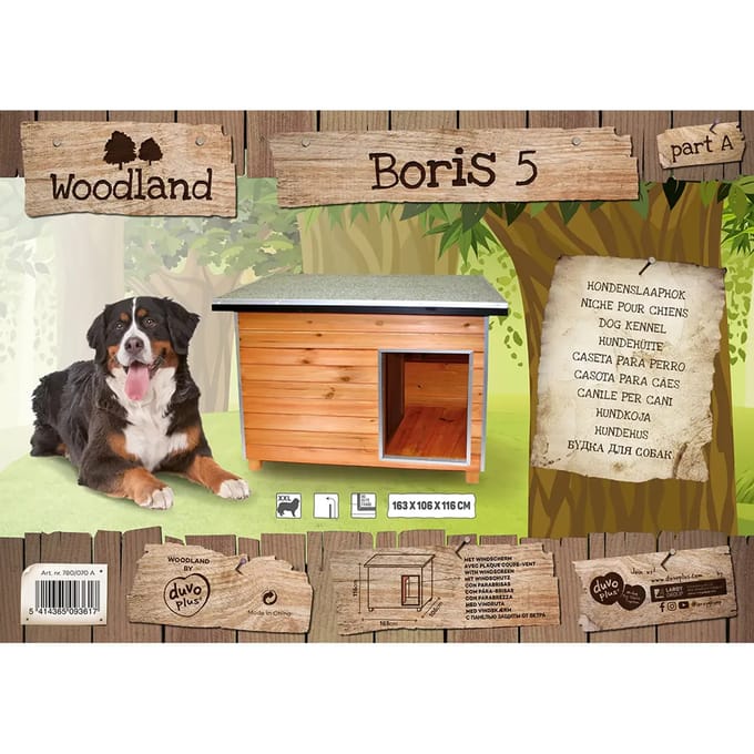 Hondenhok Duvoplus Woodland Boris 4 Classic