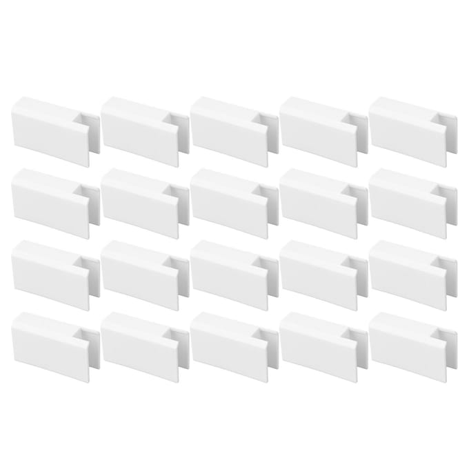 20 Pièces Butée de Blocage de Fenêtre de Porte Coulissante en Plastique Limiteur Sûr Accessoires Anti-Collision Long