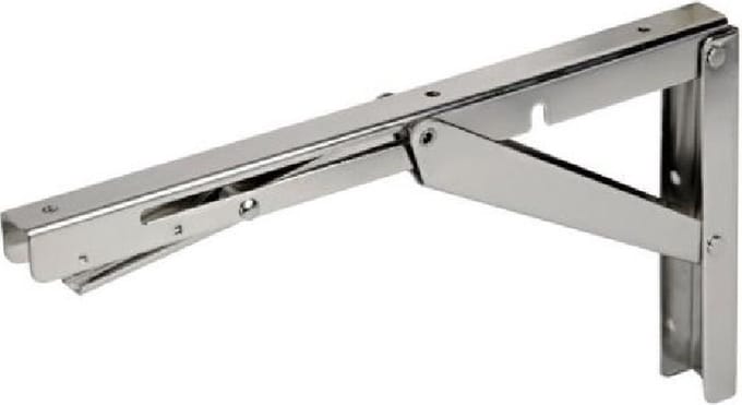 Tafelbladhouder Klapbaar - 150 kg - Rvs 316 - Inklapbare plankdrager - Klapbare schapdragers