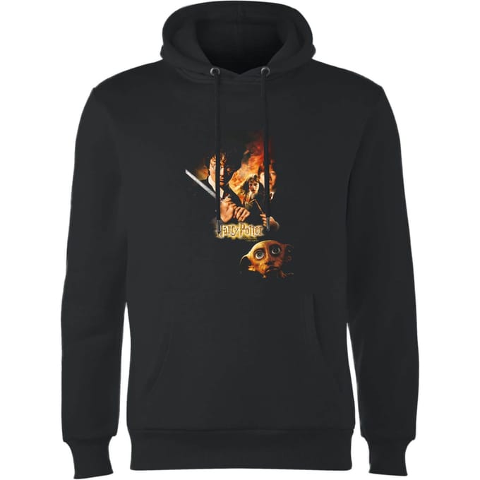 Harry Potter Chamber Of Secrets Hoodie - Black - L