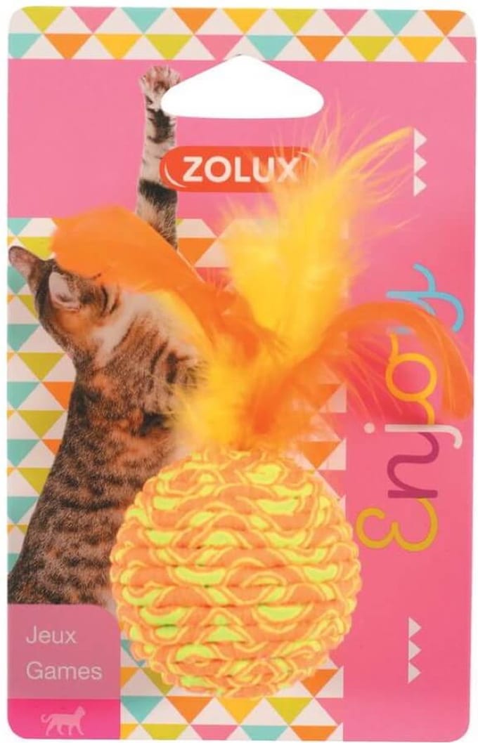 Zolux Elastic Ball Oranje - Ø 4,5 x 11 cm
