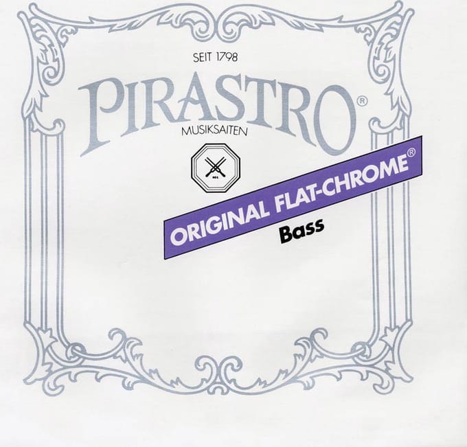 Pirastro P347520 double bass string B-5 medium, rope core, chrome steel, orchestra
