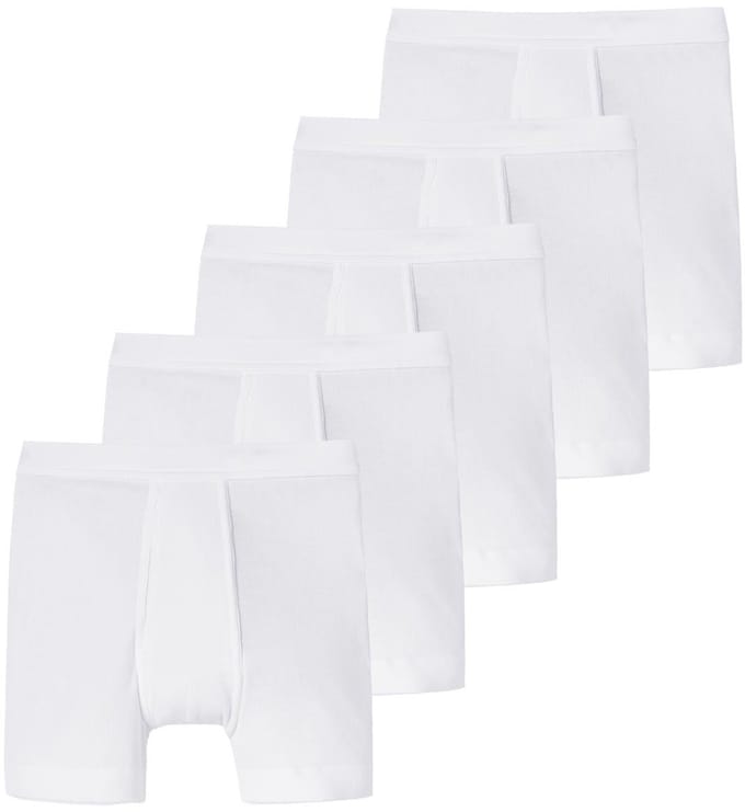 Schiesser Heren lang short / pant 5 pack Essentials dubbelrib