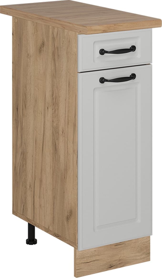 Vicco R-Line Keukenonderkast – 30 cm, WB Eik Wit Landhuis