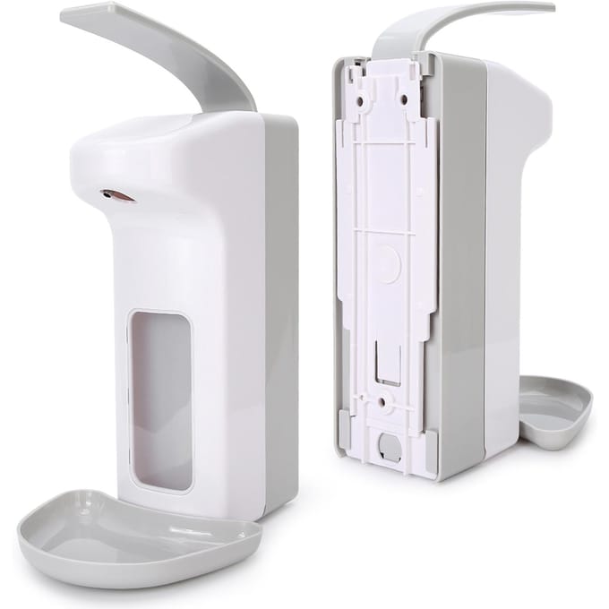 1000ml Ziekenhuis School Handmatige Zeepdispenser Container Handreinigingsmiddel Dispenser gray