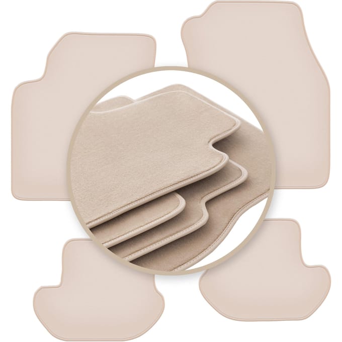 PREMIUM beige matten voor: Ford Ka MK1 hatchback 1998-2006