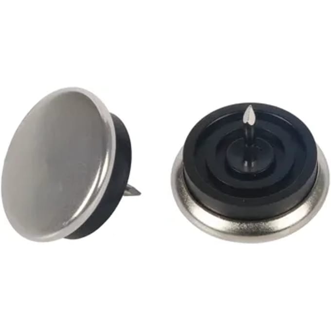 Fix-o-moll Meubelglijder Glijnagel - Nagelbaar - Metaal - Diam. 30mm - Rond - 4 Stuks