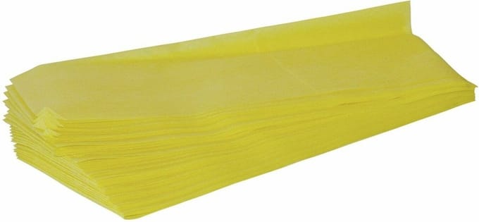 Stofwisdoek polypropyleen 55-grams 25x60 cm geel 500 stuks
