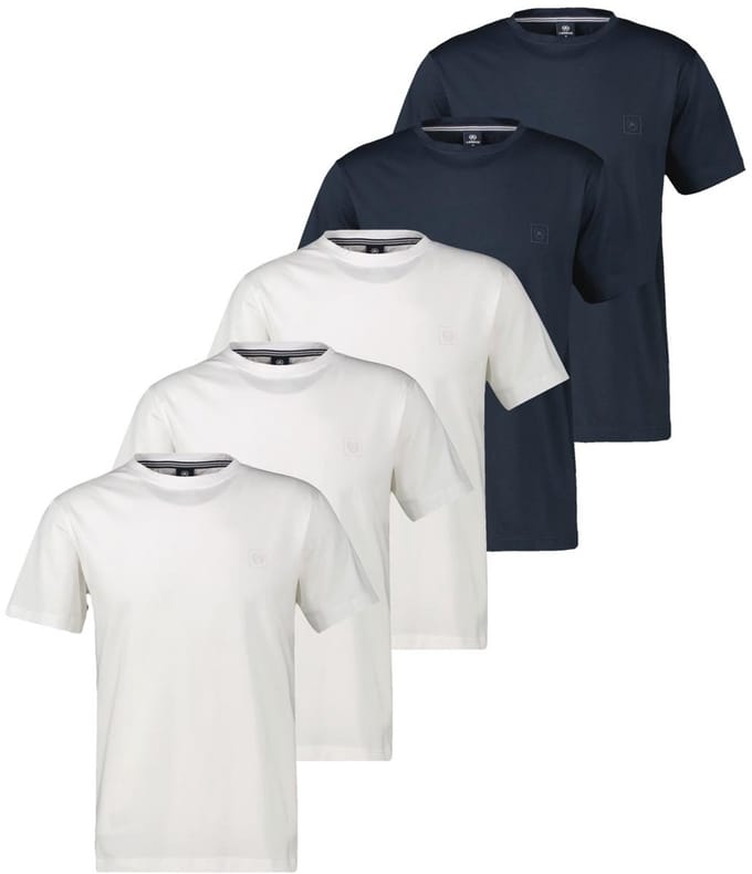LERROS Heren t-shirt 5 pack Basic