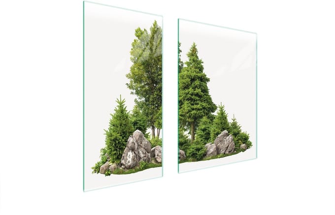 TMK ArtDeko Serie - Snijplank - 75x52 cm - Glas - Kleurrijk
