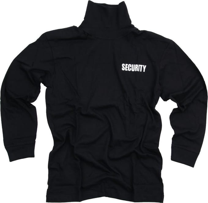 Fostex Garments - T-shirt security long sleeve (kleur: Zwart / maat: S)