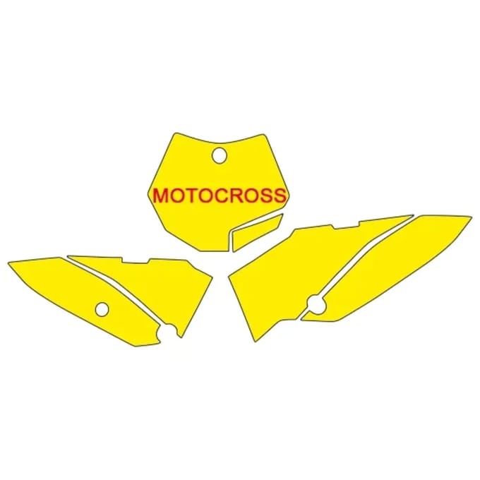 Autocollants motorfiets nummerplaat Blackbird Racing KTM SX65