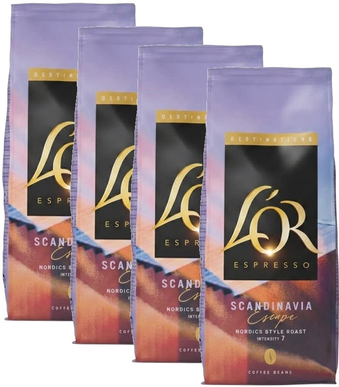 L'Or Espresso Scandinavia - Multipack - 1800g (4x450g) Koffiebonen