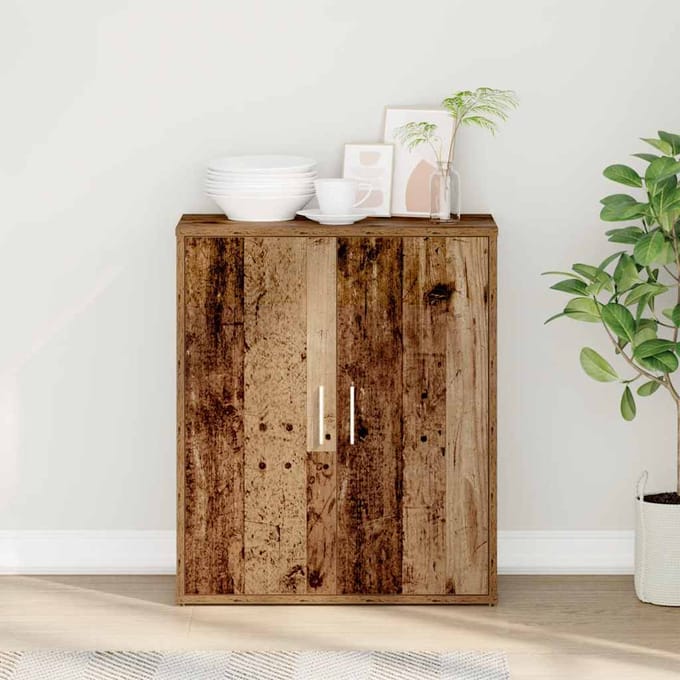 vidaXL - Dressoir - Oud - Hout - 60x31x70 - cm - Engineered - Wood
