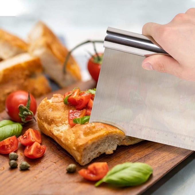 SAVI® Deegsteker - Deegschraper - Deegsnijder- ‎Meerkleurig - 20cm x 15cmx 1cm; 160g