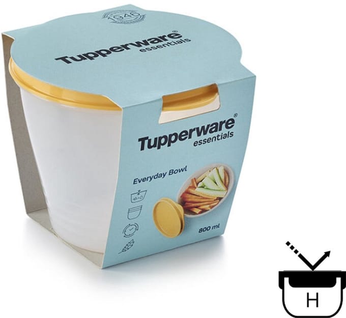 Tupperware Essentials Everyday Bowl - Vershoudkom Met Deksel - 800 ml