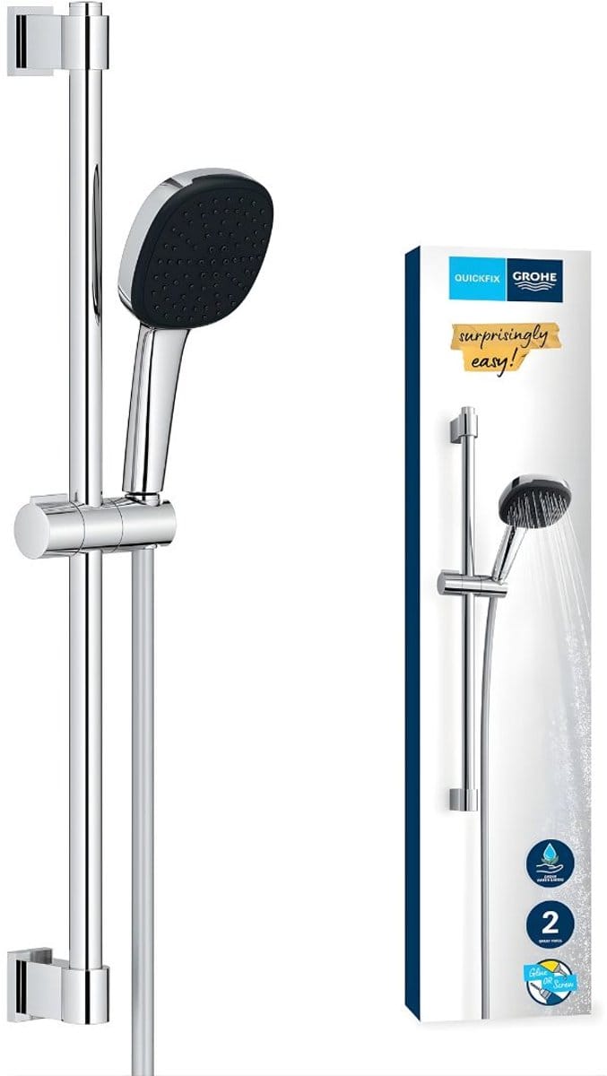 DnA® Regendouche - Regendoucheset - Regendouches - Regendouchekop - Chrome - 14cm x 11cm x 60cm