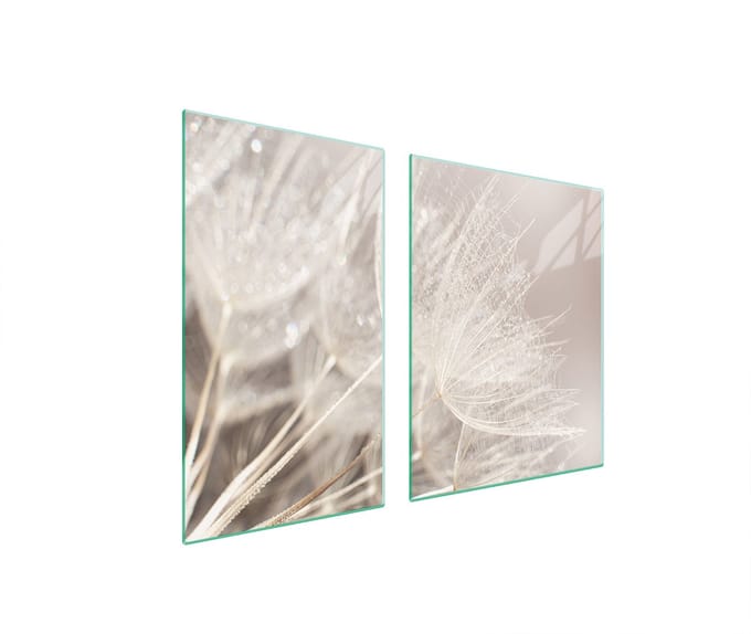 TMK ArtDeko - Snijplank - Kleurig Bloemmotief - 100x52 cm - Glas