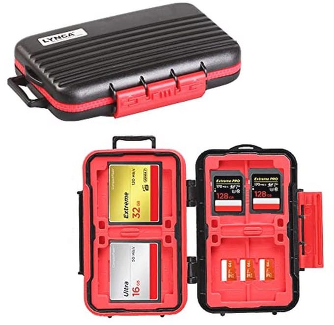 24 slots Geheugenkaart Case – Waterdicht & Schokbestendig voor SD, CF en Micro SD Kaarten