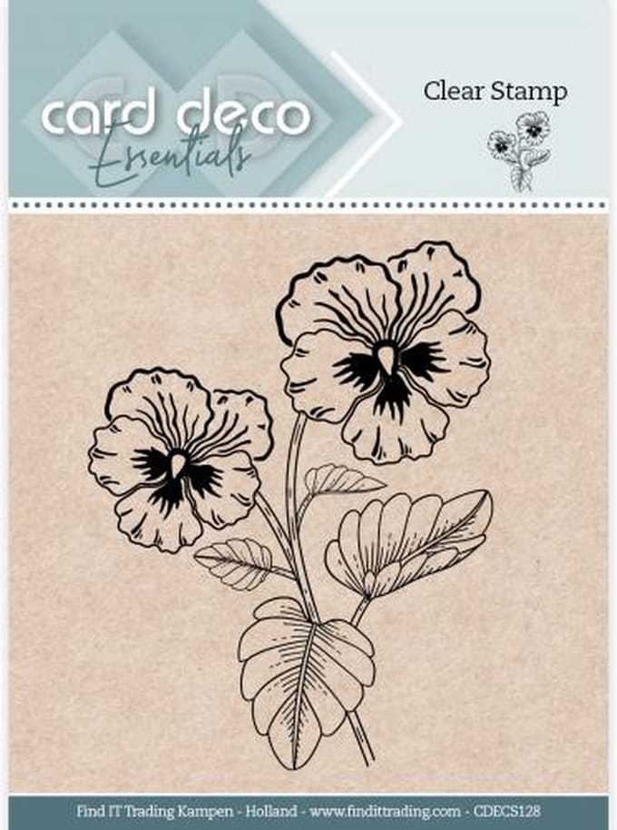 Card Deco Essentials Clear Stamps - Pansy
