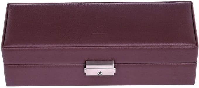 Sacher Sieradendoos Cadeluxe Uhrenbox für 5 Uhren Bordeaux Wijnrood