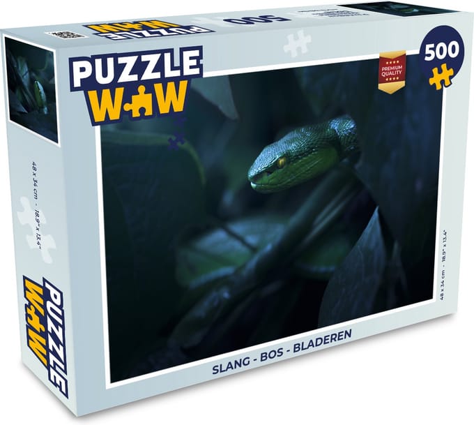 Puzzel Slang - Bos - Bladeren - Legpuzzel - Puzzel 500 stukjes