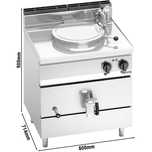 GGM Gastro Elektrisch kookketel - 55L - 9,0kW - Indirect verwarmd - met wateraansluiting