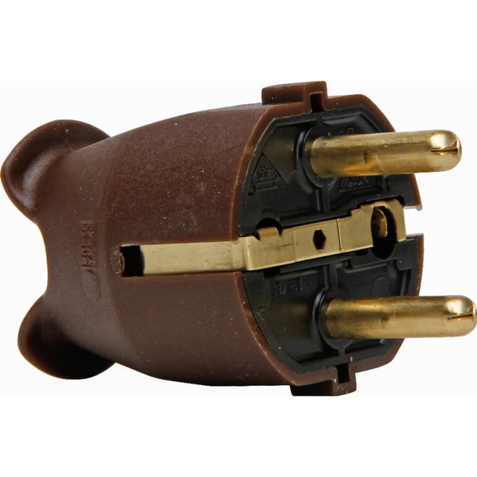 Kopp Geaarde Stekker RA CEE 7 VII Bruin Plastic - 1757.0600.4 [25 stuks]