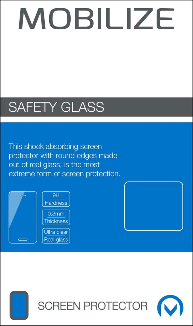 Mobilize Screenprotector geschikt voor Apple iPhone X Glazen | Mobilize Screenprotector - Case Friendly - Wit
