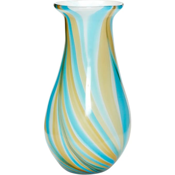 Hübsch vaas Kaleido Blauw/Geel