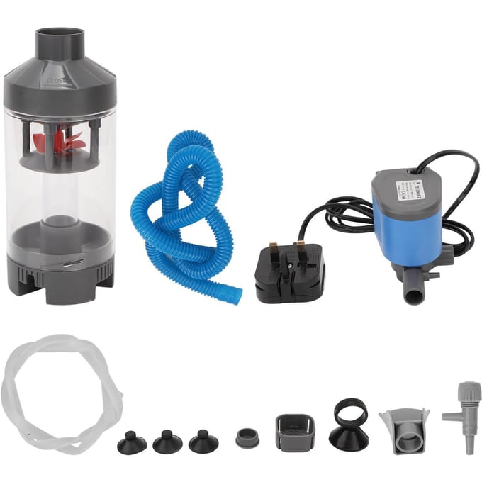 Aquarium Intern Filter Visuitwerpselen Reiniging Zuurstofverhoging Stil Multifunctioneel 5 in 1 Vis gray