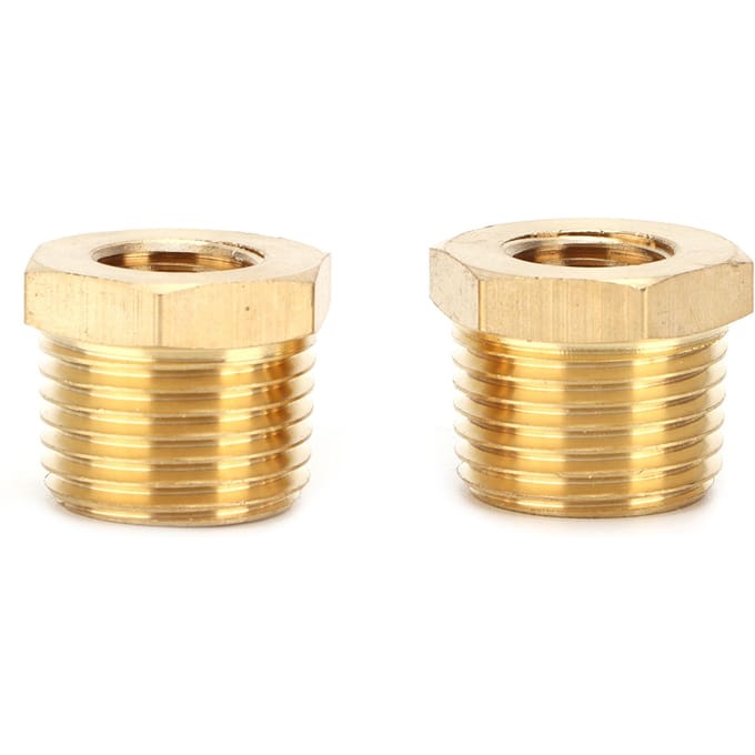 2 stuks Messing Zeskant Verloopbus 1 2 NPT Mannelijk naar 1 4 NPT Vrouwelijk Buis Slang Adapter Auto Accessoires