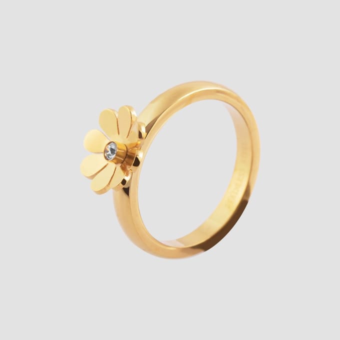 AKZENT Akzent dames ring Sarinya, goudkleurig, Ionenplattierung
