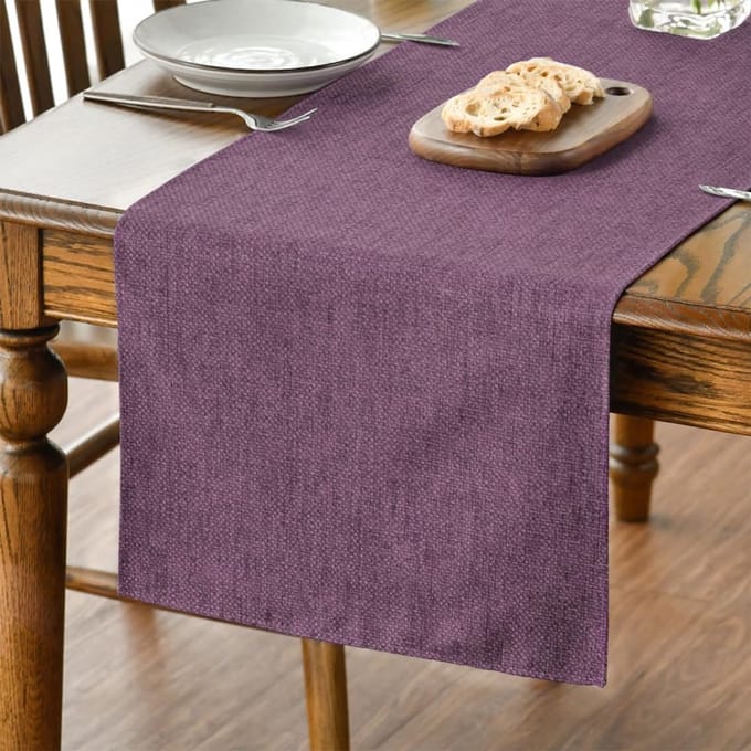 Tafelloper - Afwasbaar - voor Eettafel Decoratie Binnen - Lila 40x180 cm