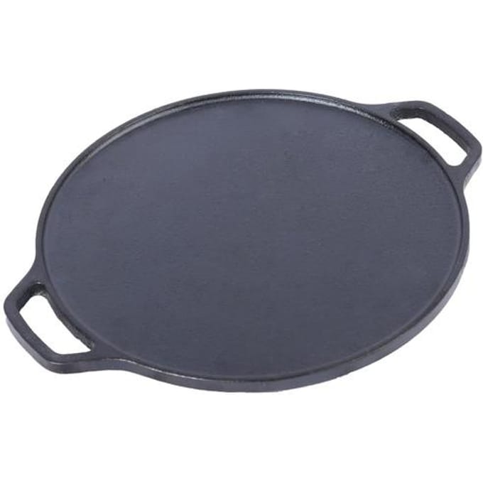 Arth 12-inch Gietijzeren Dosa/Chapatti Tawa, Voorgekruid, 100% Giftig Vrij gray