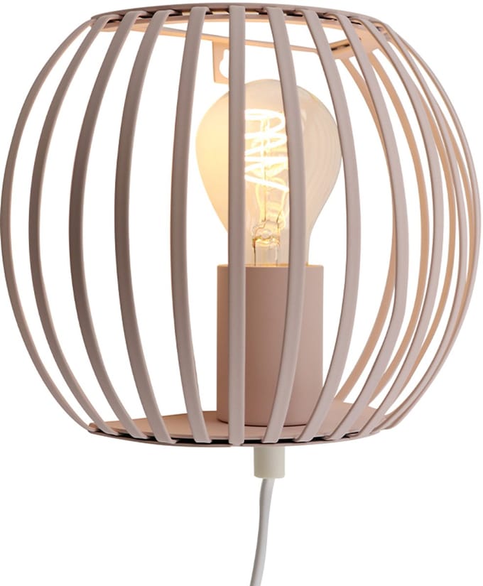 Olucia - LIEVE - Wandlamp - Beige / Wit - Vorm: Rond