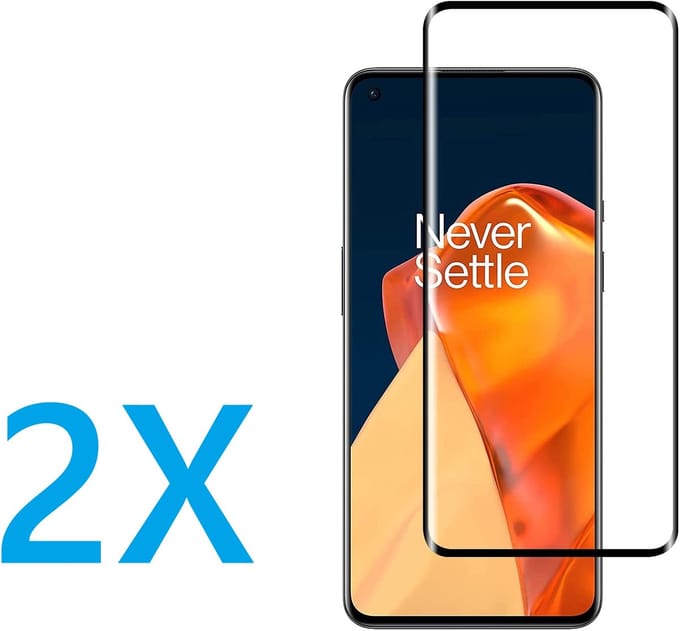 Screenprotector Geschikt voor: OnePlus 9 Pro - Full 2x - screen protector - volledige glas - bescherming - beschermglas - ZT Accessoires