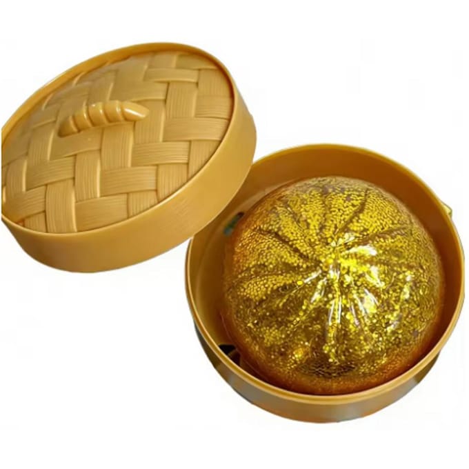 Nieuw 1-12 stuks Glitter Dumpling Glitter Dumpling Squishy met Doos Dumplings Sensorisch Knijpspeelgoed voor Stressverlichting