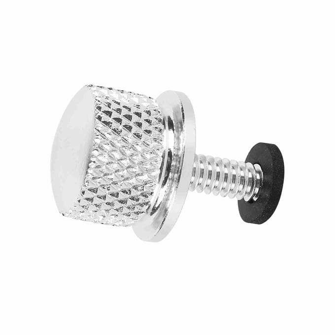 Motorcycle Seat Bolt Polished Stainless Steel fits most 1996 & Later Models white