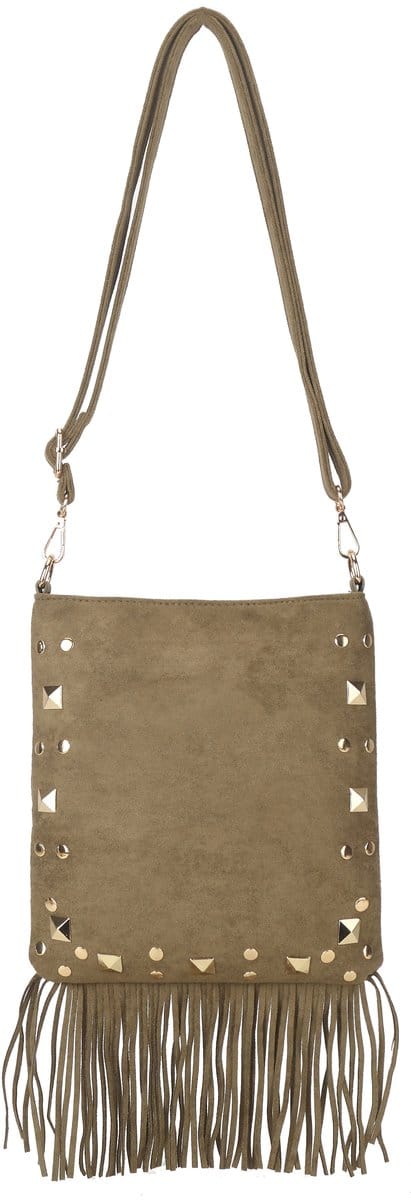 Giuliano kunstlederen suede schoudetas Iriane - Dames - Taupe