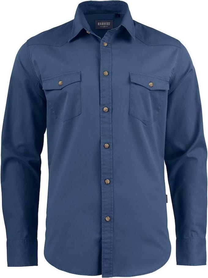 James Harvest SHIRT TREEMORE 2113037 - Marine - M