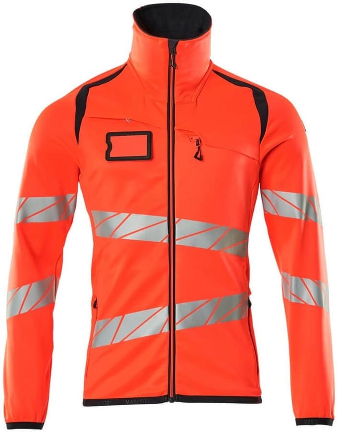 Mascot Accelerate Safe Fleecetrui met rits 19103-315 - hi-vis rood/donkermarine - M