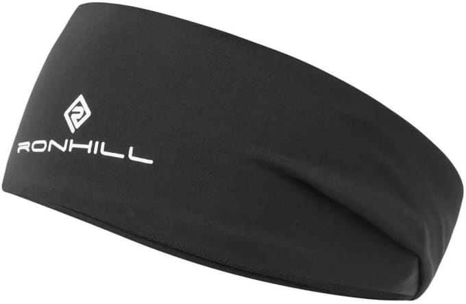 Ronhill Reversible Hoofdband Zwart S-M Man,Vrouw