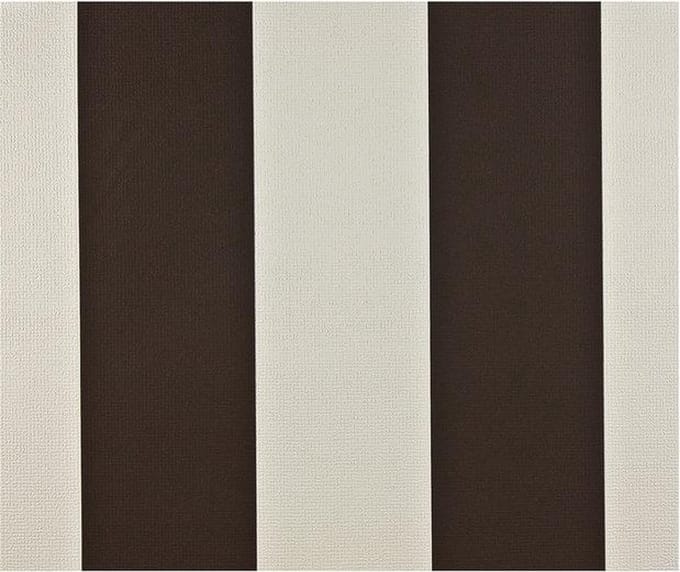 Dutch Wallcoverings - Vliesbehang blokstreep bruin/creme