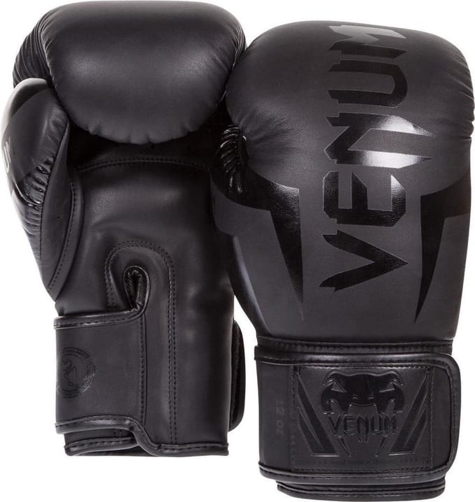 Venum Elite Bokshandschoenen – Black on Black – 12 oz