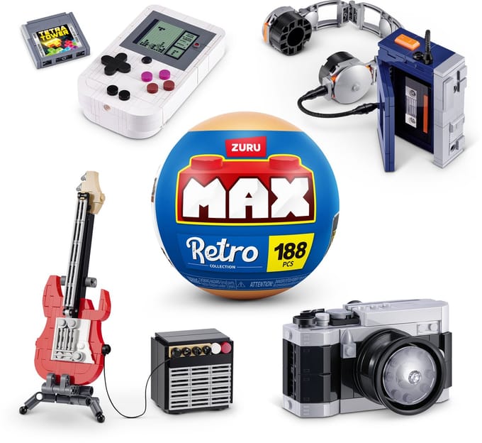ZURU MAX Retro Bouw je eigen retro apparaten (Serie 2) - - ONESIZE